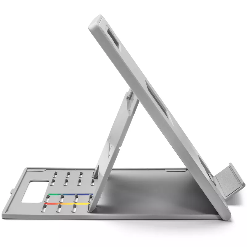 „Kensington SmartFit Easy Riser Go“ reguliuojamas ergonominis nešiojamojo kompiuterio stovas ir aušinimo stovas nešiojamiesiems kompiuteriams iki 14 colių