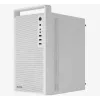 Kompiuterio korpusas AEROCOOL PGS CS-109-G-WT-v1 Mini Tower SPCC baltas — microATX, iki 26 cm GPU, FRGB, tinklinis priekis