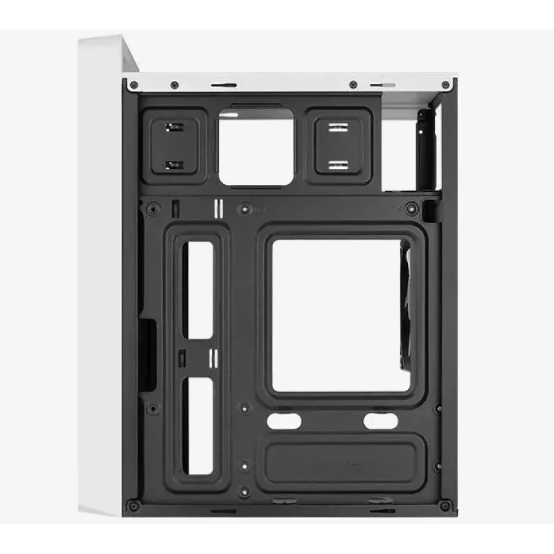 Kompiuterio korpusas AEROCOOL PGS CS-109-G-WT-v1 Mini Tower SPCC baltas — microATX, iki 26 cm GPU, FRGB, tinklinis priekis
