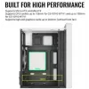 Kompiuterio korpusas AEROCOOL PGS CS-109-G-WT-v1 Mini Tower SPCC baltas — microATX, iki 26 cm GPU, FRGB, tinklinis priekis