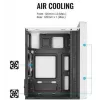 Kompiuterio korpusas AEROCOOL PGS CS-109-G-WT-v1 Mini Tower SPCC baltas — microATX, iki 26 cm GPU, FRGB, tinklinis priekis