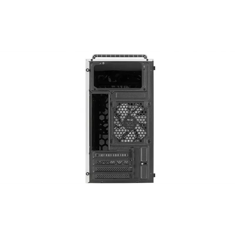 Kompiuterio korpusas AEROCOOL PGS CS-109-G-WT-v1 Mini Tower SPCC baltas — microATX, iki 26 cm GPU, FRGB, tinklinis priekis