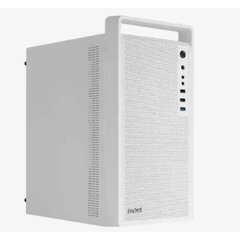 Kompiuterio korpusas AEROCOOL PGS CS-109-G-WT-v1 Mini Tower SPCC baltas — microATX, iki 26 cm GPU, FRGB, tinklinis priekis