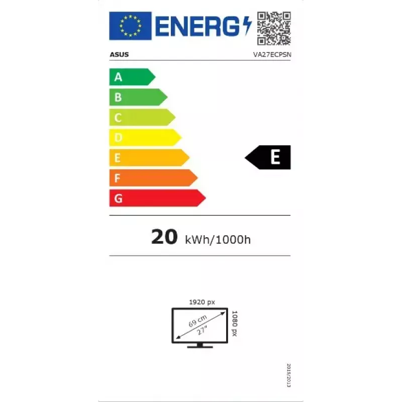 ASUS VA27ECPSN kompiuterio monitorius 68,6 cm (27 colių) 1920 x 1080 pikselių Full HD LED juodas