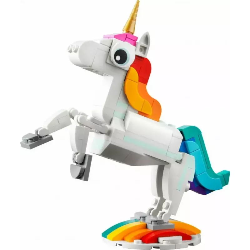 Konstravimo žaislas LEGO Creator 3in1 31140 Magiškas vienaragis, 145 detalės, 130 mm aukštis, amžius 7+