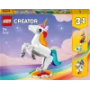 Konstravimo žaislas LEGO Creator 3in1 31140 Magiškas vienaragis, 145 detalės, 130 mm aukštis, amžius 7+