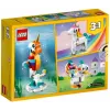 Konstravimo žaislas LEGO Creator 3in1 31140 Magiškas vienaragis, 145 detalės, 130 mm aukštis, amžius 7+