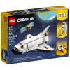 LEGO Creator 3-in-1 kosminio laivo kūrimo rinkinys 31134 — 144 dalys, skirtos 6 metų ir vyresniems, 160×120×60 mm