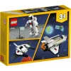 LEGO Creator 3-in-1 kosminio laivo kūrimo rinkinys 31134 — 144 dalys, skirtos 6 metų ir vyresniems, 160×120×60 mm
