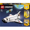 LEGO Creator 3-in-1 kosminio laivo kūrimo rinkinys 31134 — 144 dalys, skirtos 6 metų ir vyresniems, 160×120×60 mm