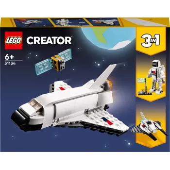LEGO Creator 3-in-1 kosminio laivo kūrimo rinkinys 31134 — 144 dalys, skirtos 6 metų ir vyresniems, 160×120×60 mm