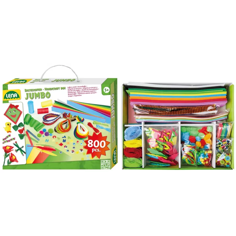 Vaikų kūrybos rinkinys Lena 42629 800 vienetų įvairiaspalvis
