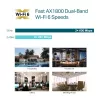 TP-Link Omada AX1800 lubų montavimo WiFi 6 prieigos taškas, 2,4 GHz, 5 GHz, 1775 Mbit/s, HTTPS, SNMP, SNMPv2, SNMPv3, WPA, WPA2, WPA3, 100,1000 Mbit/s
