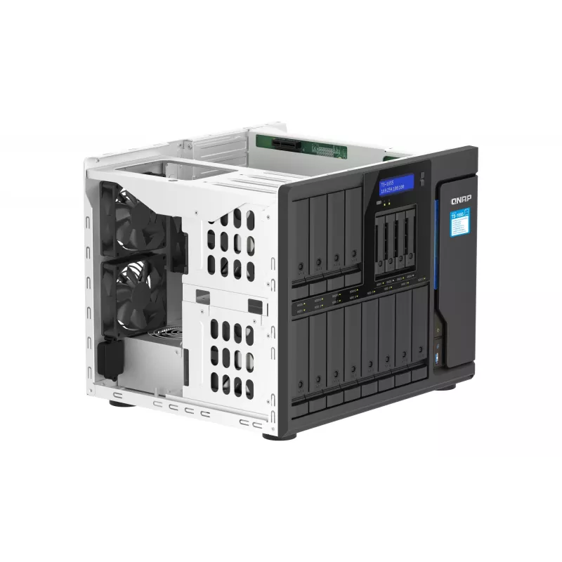 QNAP TS-1655 NAS bokštinis Intel Atom® C5125 8 GB DDR4 0 TB QNAP Turbo System juodos spalvos