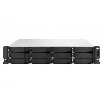 QNAP TS-H1887XU-RP NAS stelažas (2U) Intel Xeon E E-2336 32 GB DDR4 0 TB QuTS hero juoda, balta