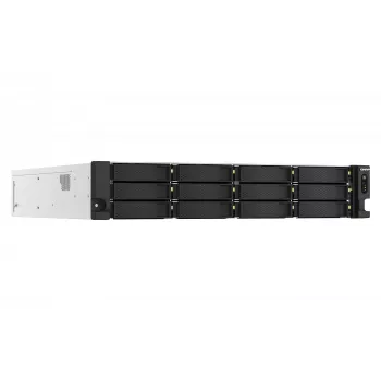 QNAP TS-H1887XU-RP NAS stelažas (2U) Intel Xeon E E-2336 32 GB DDR4 0 TB QuTS hero juoda, balta