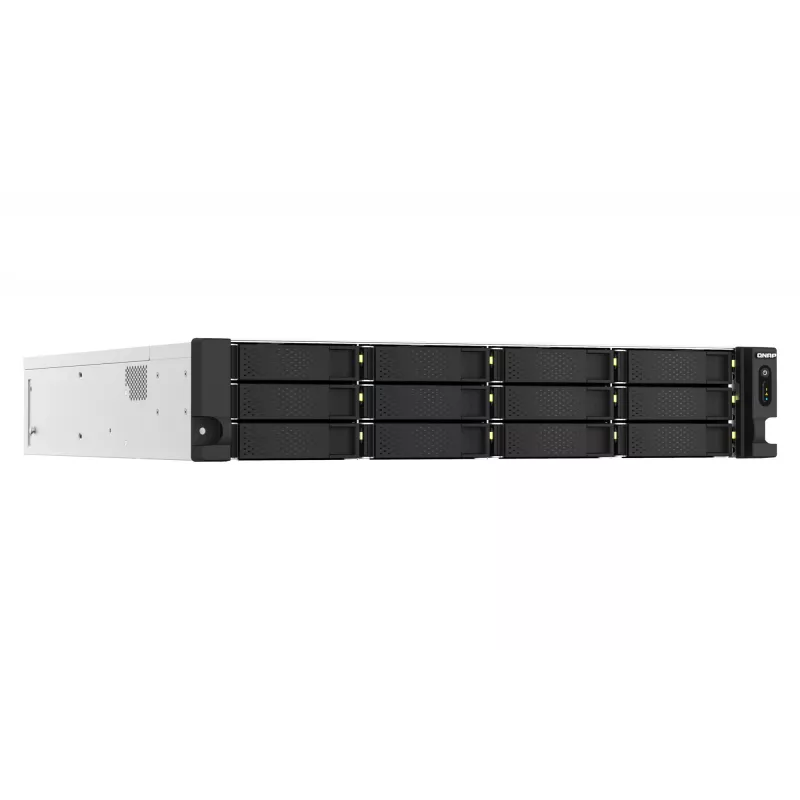QNAP TS-H1887XU-RP NAS stelažas (2U) Intel Xeon E E-2336 32 GB DDR4 0 TB QuTS hero juoda, balta