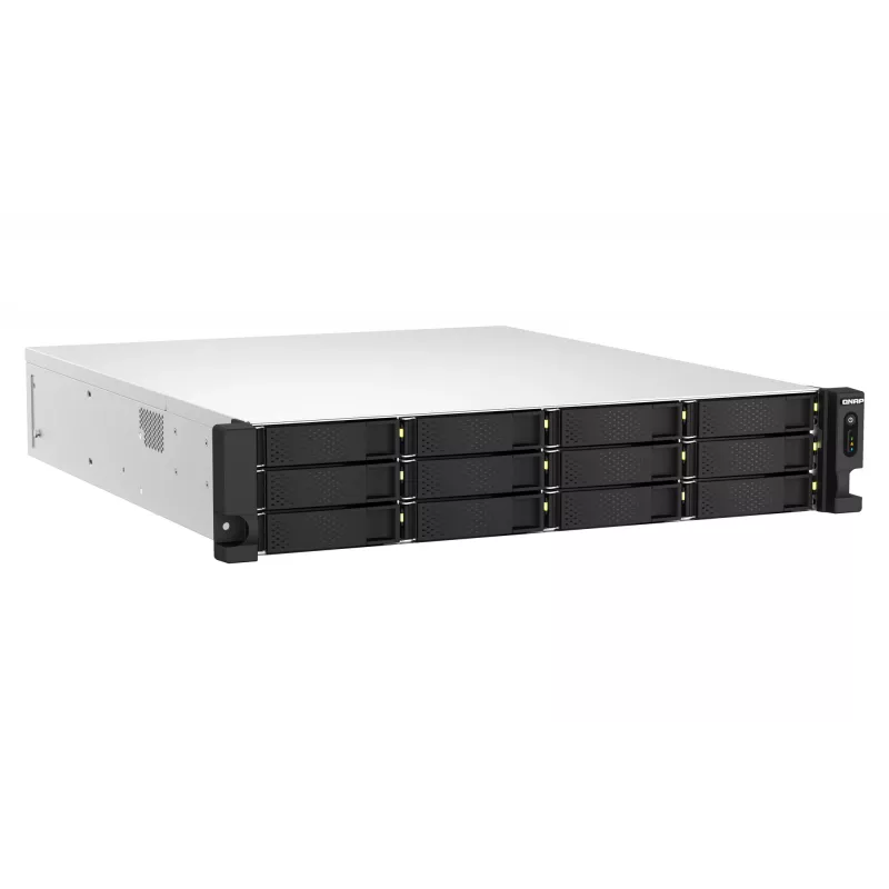 QNAP TS-H1887XU-RP NAS stelažas (2U) Intel Xeon E E-2336 32 GB DDR4 0 TB QuTS hero juoda, balta