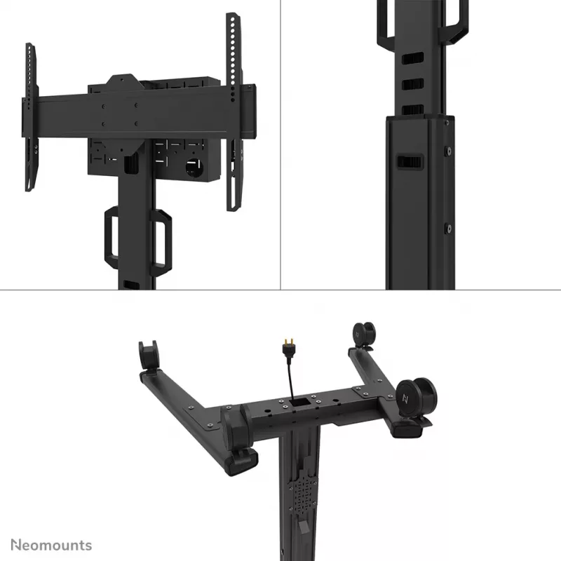 Neomounts FL50S-825BL1 TV vežimėlis 37-75 coliai - TÜV, Juoda, Stacionarus grindų stovas, Plienas, 70 kg, 94 cm (37 coliai), 190,5 cm (75 coliai)