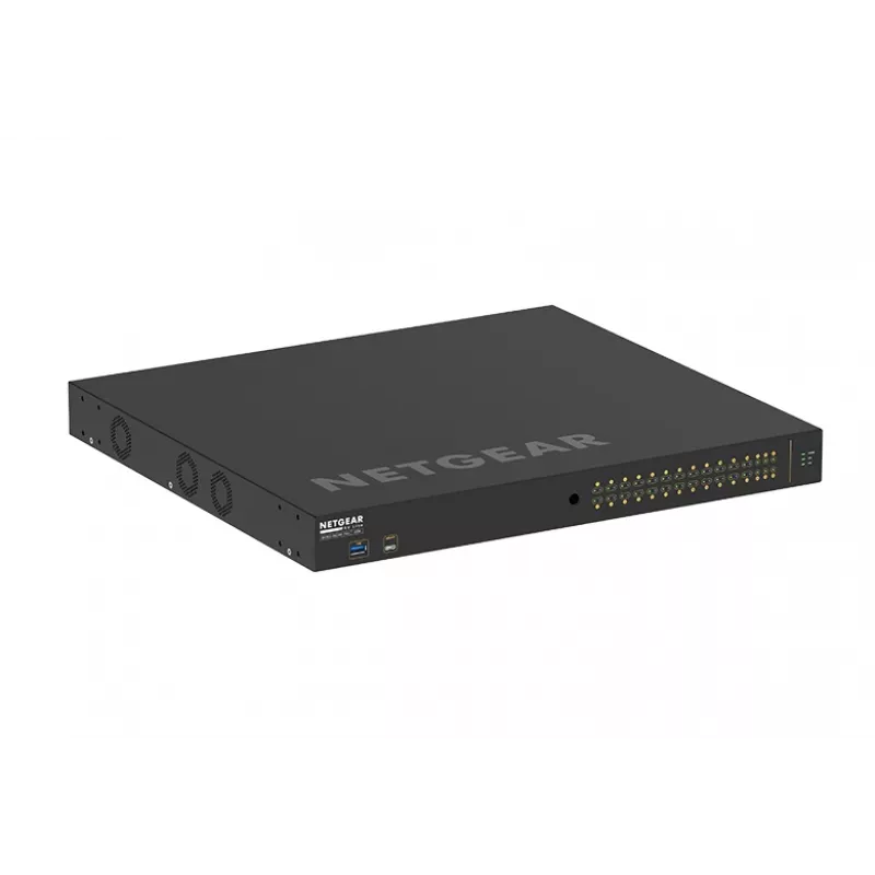 NETGEAR M4250-26G4XF-PoE+ valdomas L2/L3 Gigabit Ethernet (10/100/1000) maitinimas per Ethernet (PoE) 1U juoda