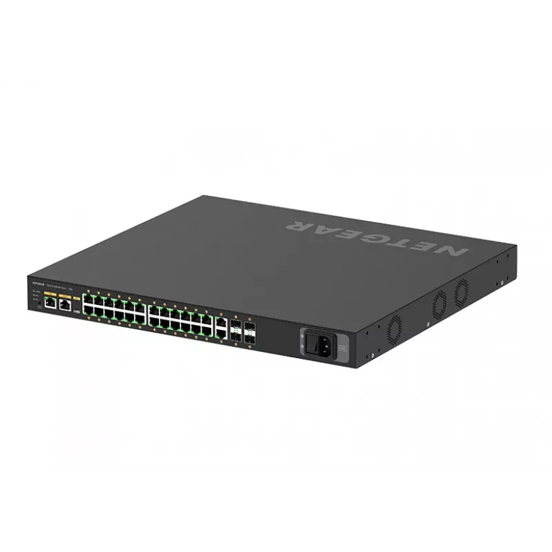 NETGEAR M4250-26G4XF-PoE+ valdomas L2/L3 Gigabit Ethernet (10/100/1000) maitinimas per Ethernet (PoE) 1U juoda