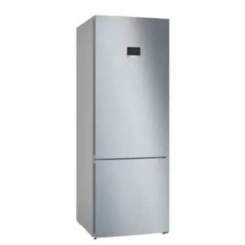 Šaldytuvas-šaldiklis Bosch Serie 4 KGN56XLEB — laisvai pastatomas nerūdijančio plieno, 508 L (400 L šaldytuvas + 108 L šaldiklis), No Frost, LED ekranas