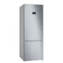 Šaldytuvas-šaldiklis Bosch Serie 4 KGN56XLEB — laisvai pastatomas nerūdijančio plieno, 508 L (400 L šaldytuvas + 108 L šaldiklis), No Frost, LED ekranas