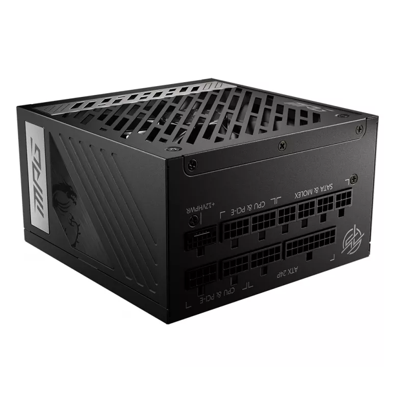 MSI MPG A1000G PCIE5 maitinimo blokas 1000 W 20+4 pin ATX ATX juodas