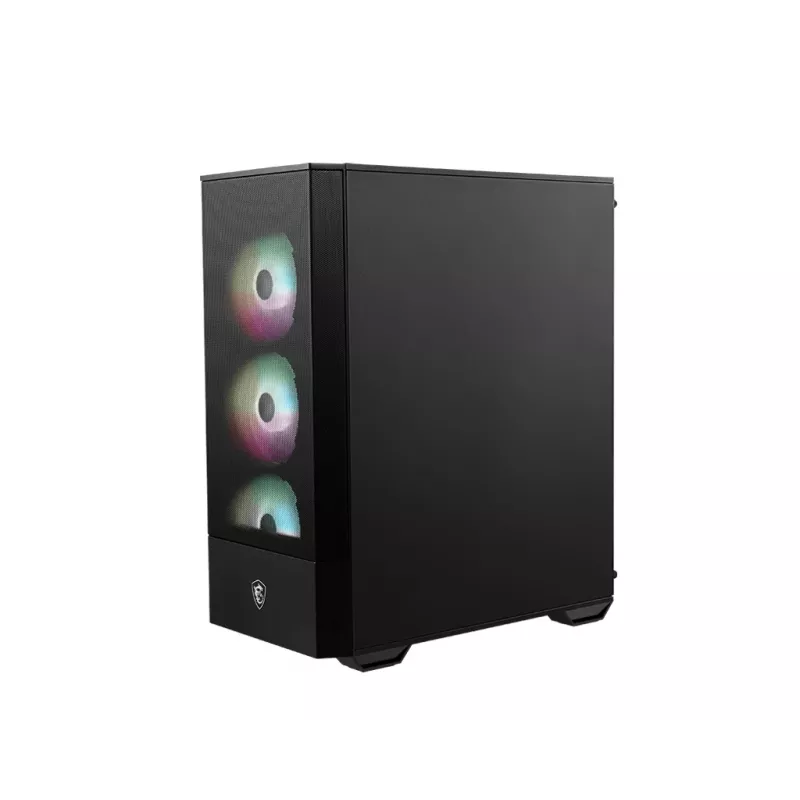 PC Case MSI MAG FORGE 112R Midi Tower Black with Tempered Glass, 3x120mm Front Fans, ATX/Micro‑ATX/Mini‑ITX Support