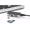 “DIGITUS” USB 3.0 kortelių skaitytuvas, palaikantis MS/SD/SDHC/MiniSD/M2/CF/MD/SDXC korteles, 1 m USB A jungties kabelis