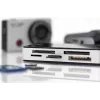 “DIGITUS” USB 3.0 kortelių skaitytuvas, palaikantis MS/SD/SDHC/MiniSD/M2/CF/MD/SDXC korteles, 1 m USB A jungties kabelis