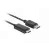 LANBERG kabelis jungčių adapteris DisplayPort HDMI Juoda