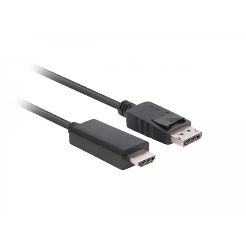 LANBERG kabelis jungčių adapteris DisplayPort HDMI Juoda