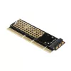 Axagon PCEM2-1U PCIe x16/x8/x4 - M.2 NVMe M-key lizdo adapteris 1U