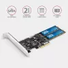 Axagon PCES-SA4M2 PCIe valdiklis 2x vidinis SATA 6G prievadas + M.2 B-key sąsajos kortelės / adapteris M.2, SATA