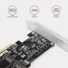 Axagon PCES-SA4M2 PCIe valdiklis 2x vidinis SATA 6G prievadas + M.2 B-key sąsajos kortelės / adapteris M.2, SATA