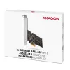 Axagon PCES-SA4M2 PCIe valdiklis 2x vidinis SATA 6G prievadas + M.2 B-key sąsajos kortelės / adapteris M.2, SATA