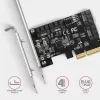„Axagon PCES-SA4X4“ PCIe valdiklis – 4 vidinės SATA 6G prievadai, ASM1164, SP ir LP