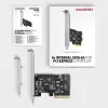 „Axagon PCES-SA4X4“ PCIe valdiklis – 4 vidinės SATA 6G prievadai, ASM1164, SP ir LP