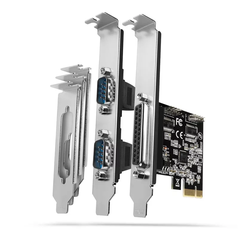 Axagon PCEA-PSN PCIe - 1x paralel & 2x serial port 250 kbps adapter w. SP & LP