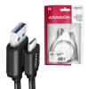 USB laidas Axagon BUCM3-AM15AB USB 3.2 Gen 1 1,5 m USB C USB A juodas