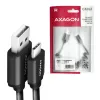 USB kabelis Axagon BUCM-AM10TB USB 2.0 0,6 m USB C USB A juodas