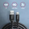 USB kabelis Axagon BUCM-AM15AB USB 2.0 1,5 m USB A USB C juodas