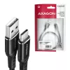 USB laidas Axagon BUCM-AM20AB 2m USB A USB C juodas