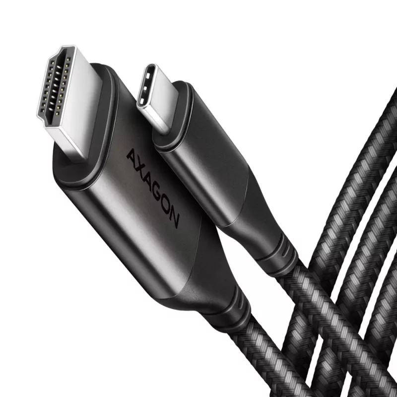 Axagon RVC-HI2MC USB-C -> HDMI 2.0a kabelis 1,8 m, 4K/60Hz HDR10