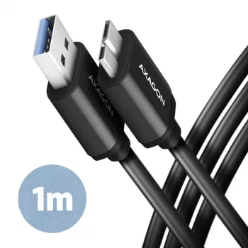 Axagon BUMM3-AM10AB SPEED Micro-B USB <> USB-A 3.2 Gen 1 laidas 1 m