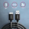 Axagon BUMM3-AM10AB SPEED Micro-B USB <> USB-A 3.2 Gen 1 laidas 1 m