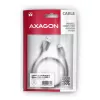 Axagon BUMM-AM10AB HQ laidas Micro USB <-> USB-A, 1m, USB 2.0, 2.4A, ALU, pynė, juoda
