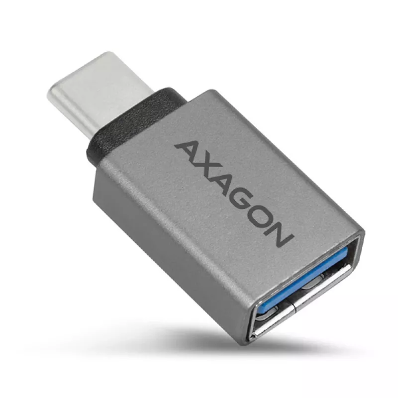 Axagon RUCM-AFA adapter USB-C (V) -> USB-A (M), USB 3.2 Gen 2, 3A, ALU