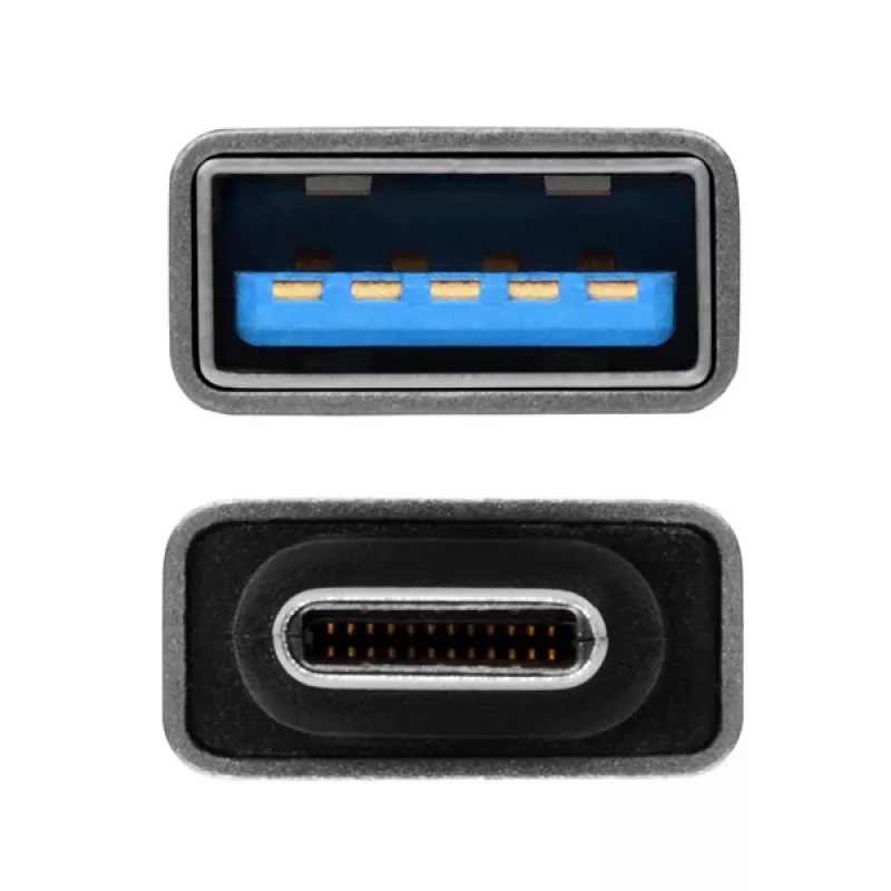 Axagon RUCM-AFA adapter USB-C (V) -> USB-A (M), USB 3.2 Gen 2, 3A, ALU